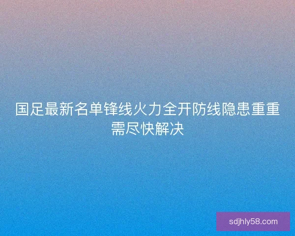 国足最新名单锋线火力全开防线隐患重重需尽快解决